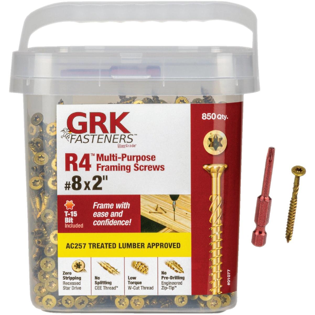 GRK R4 #8 x 2 In. Star Drive Multi-Purpose Wood Screw (850 Ct.)