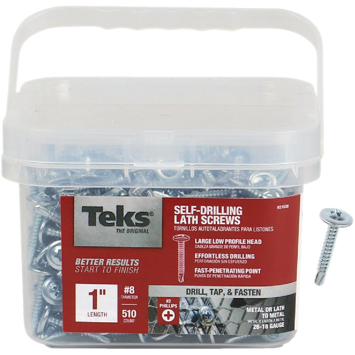 Teks #8 x 1 In. Modified Truss Head Drill Point Lath Screw (510 Ct.)