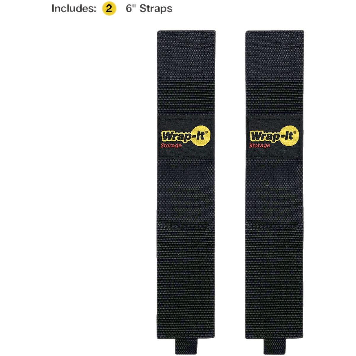 Wrap-It Storage Twin-Straps 16 In. Dual Ended Hook & Loop Hanging Strap (2-Pack)