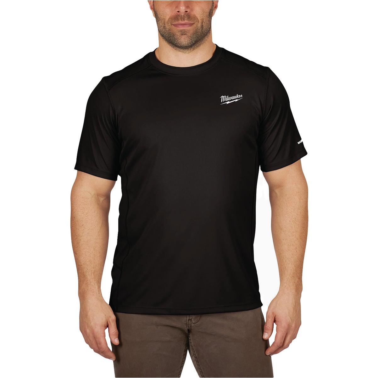 Milwaukee WorkSkin Men's Medium Black Short Sleeve Lightweight Performance Shirt