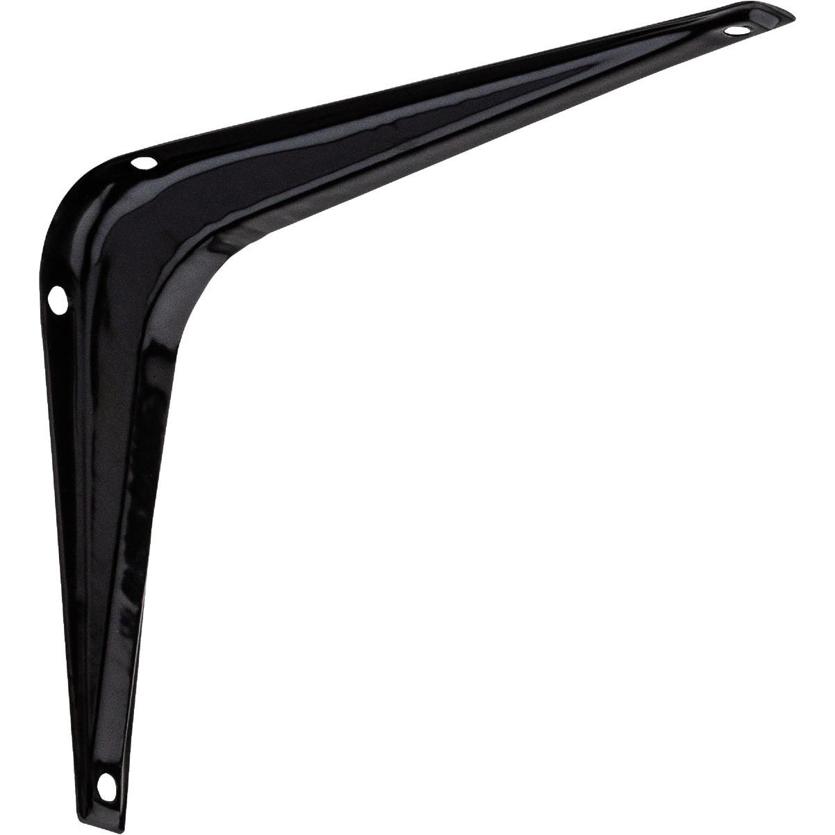 National Hardware 5 In. D. x 6 In. H. Black Steel Shelf Bracket