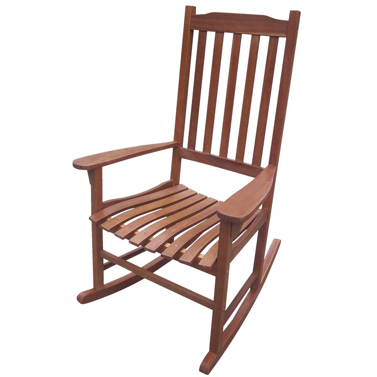 Northbeam Traditional Oil Stained Acacia Wood Porch Rocker Chair