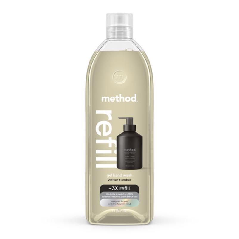 Method Vetiver & Amber Antibacterial Hand Wash Gel – 34 oz Refillable