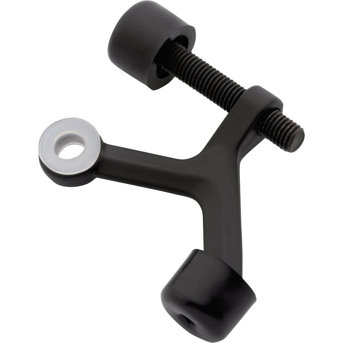 National Hardware Matte Black Adjustable Hinge Pin Door Stop