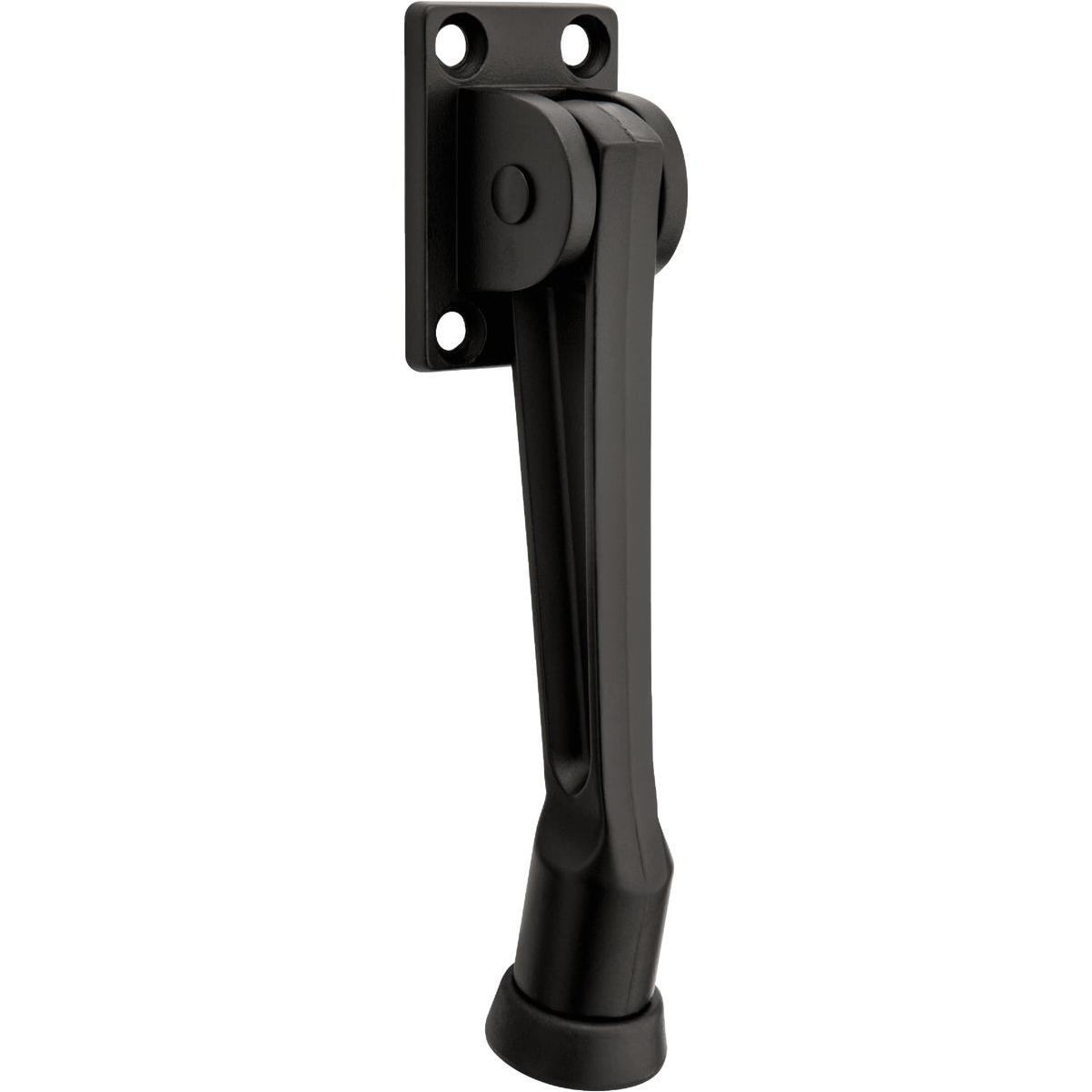 National Hardware 5 In. Matte Black Kickdown Door Stop