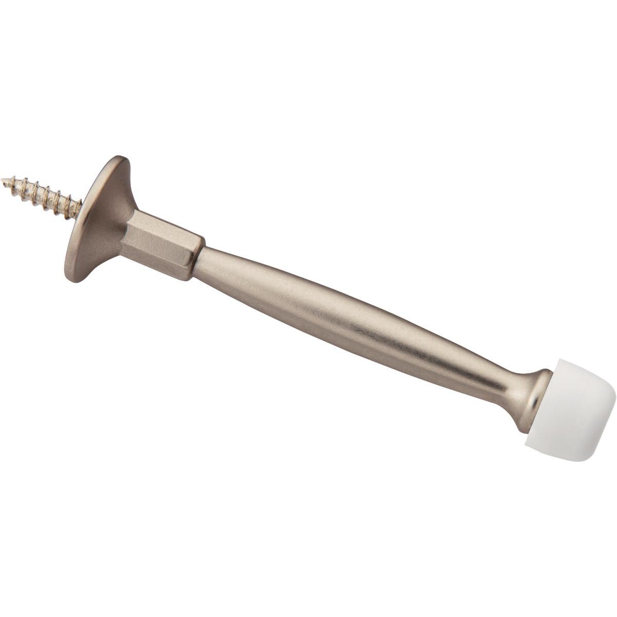 National Hardware 4 In. Satin Nickel Rigid Door Stop