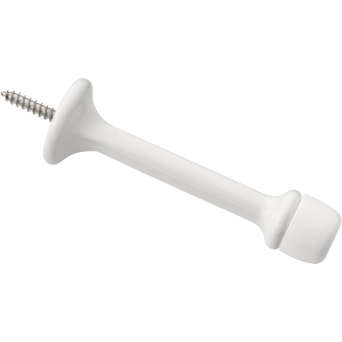 National Hardware 3 In. White Rigid Round Door Stop