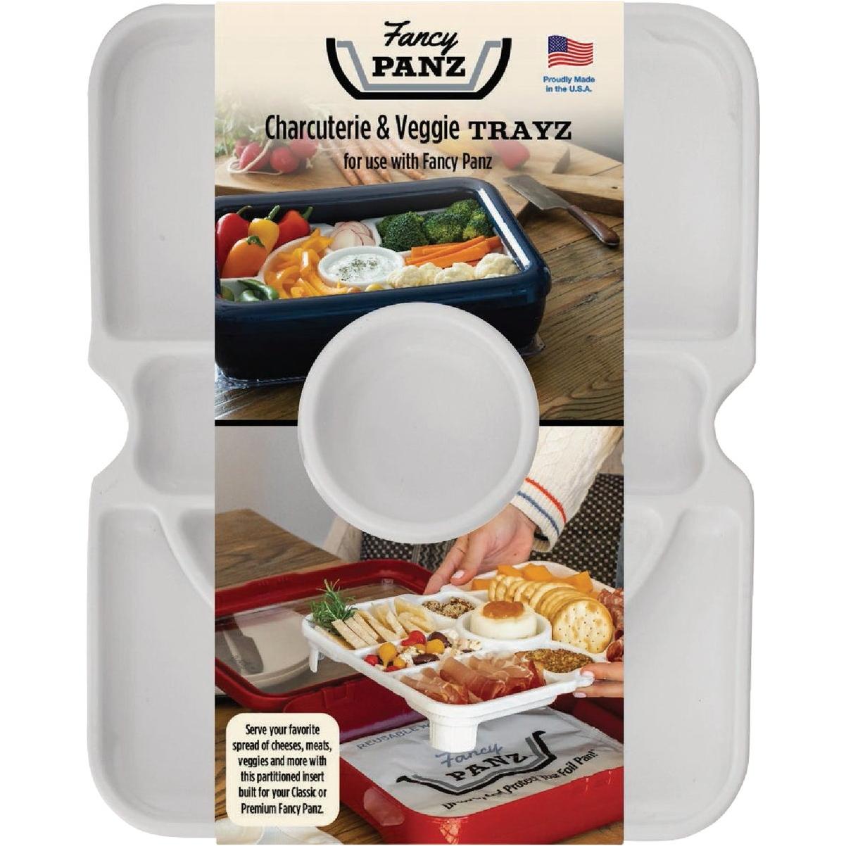 Fancy Panz White Charcuterie & Veggie Trayz Insert