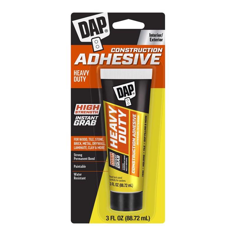 DAP Neutral Construction Adhesive – 3 oz High‑Strength Bonding Gel