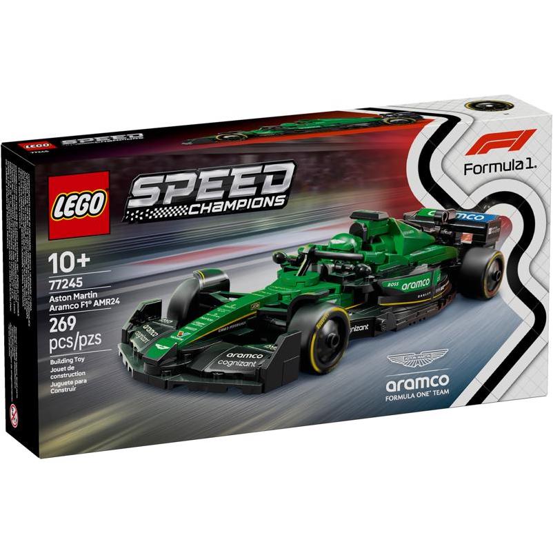LEGO Speed Champions Aston Martin AMR24 F1 Race Car Building Kit – 269‑Piece Set