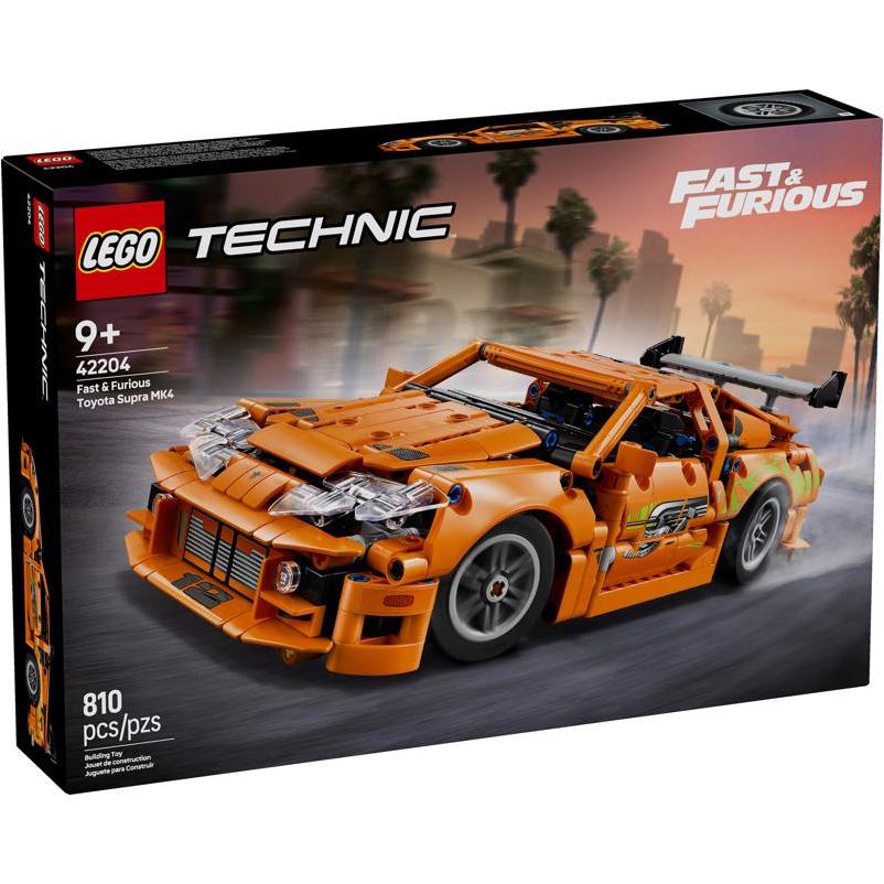 LEGO Technic Fast and Furious Toyota Supra MK4 Building Set Multi 810 pc