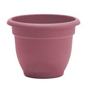 Bloem Ariana Series Self‑Watering Resin Planter – Dusty Rose, 6½‑in Round