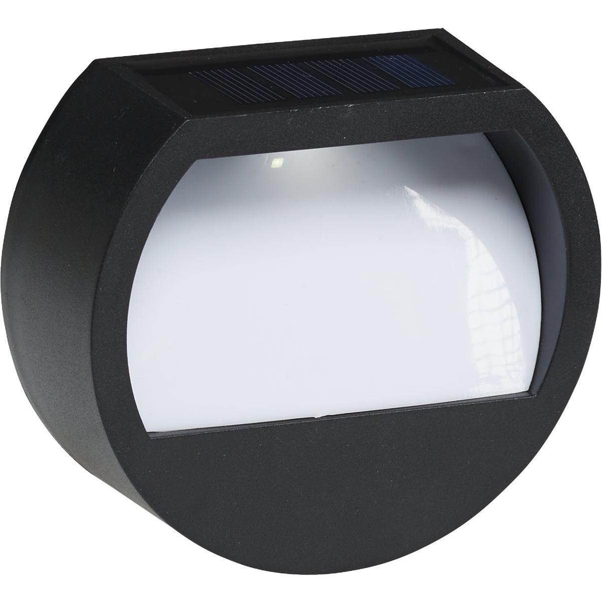 Black Plastic Solar Wall Light