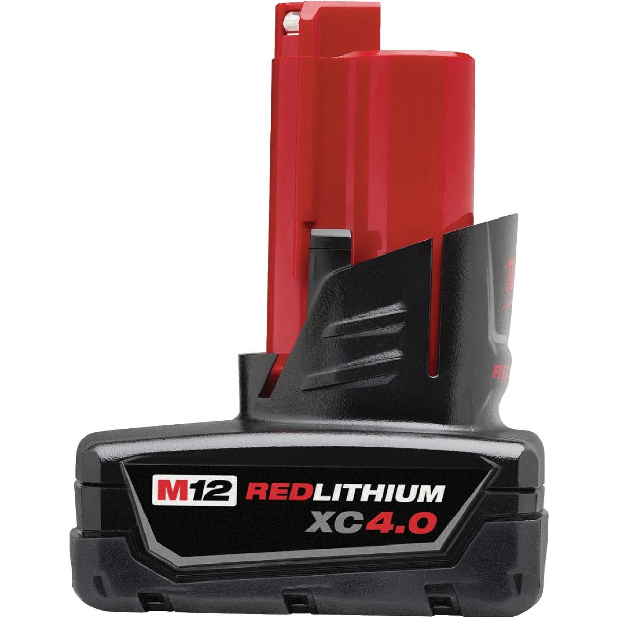 Milwaukee M12 REDLITHIUM Lithium-Ion XC 4.0 Ah Extended Capacity Battery Pack