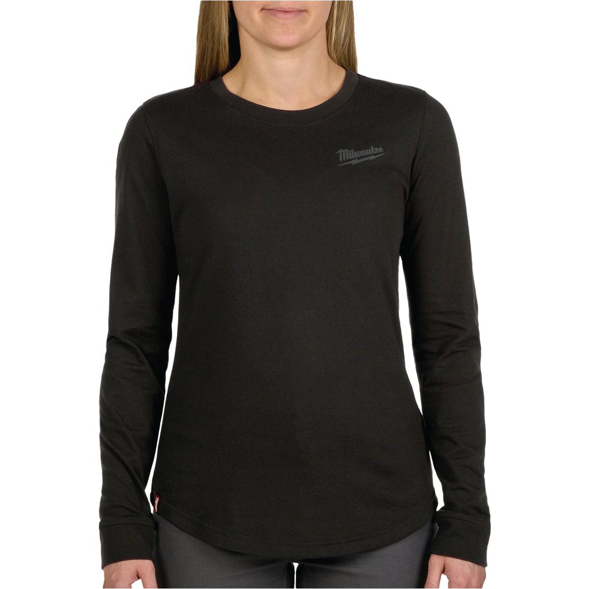 Milwaukee FREEFLEX Women's XL Black Long Sleeve Hybrid T-Shirt