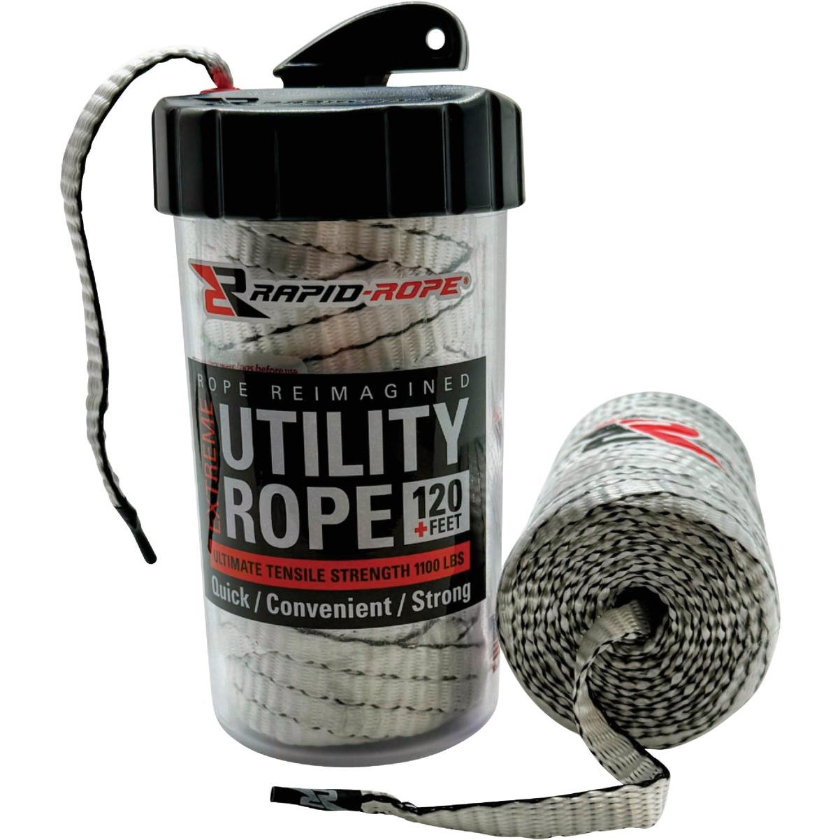 Utility Rope Use Image Rapid Rope 120 Ft. 1100 Lb. Tensile Strength White Utility Rope | Do it ...