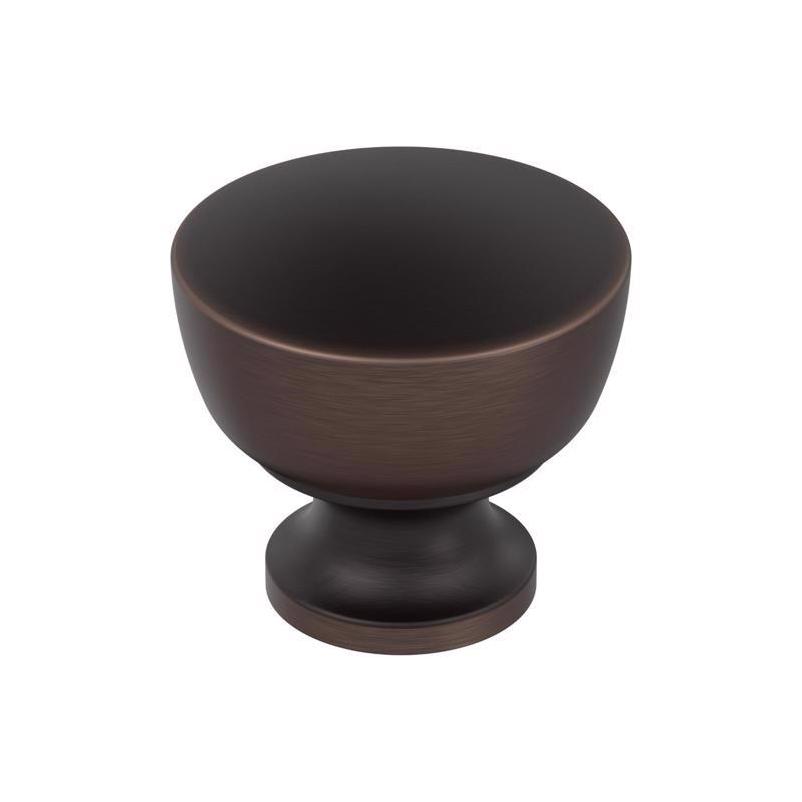 Oil‑Rubbed Bronze 1.25″ Transitional Round Cabinet Knob – Zinc, Single Piece