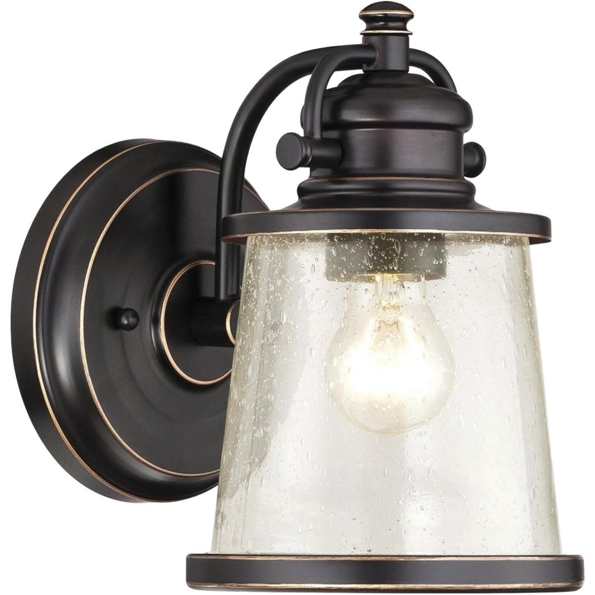 Westinghouse Emma Jane 1-Light Amber Bronze Outdoor Wall Lantern