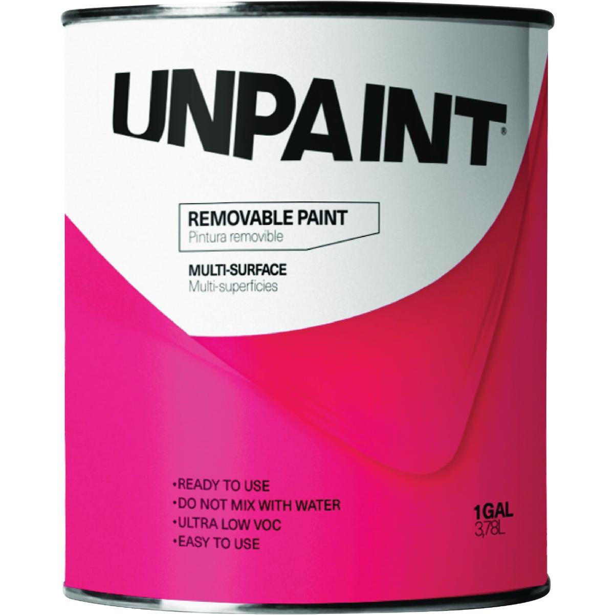 Unpaint Removable Water Base Matte Interior Wall Paint, White Base, 1 Gal.