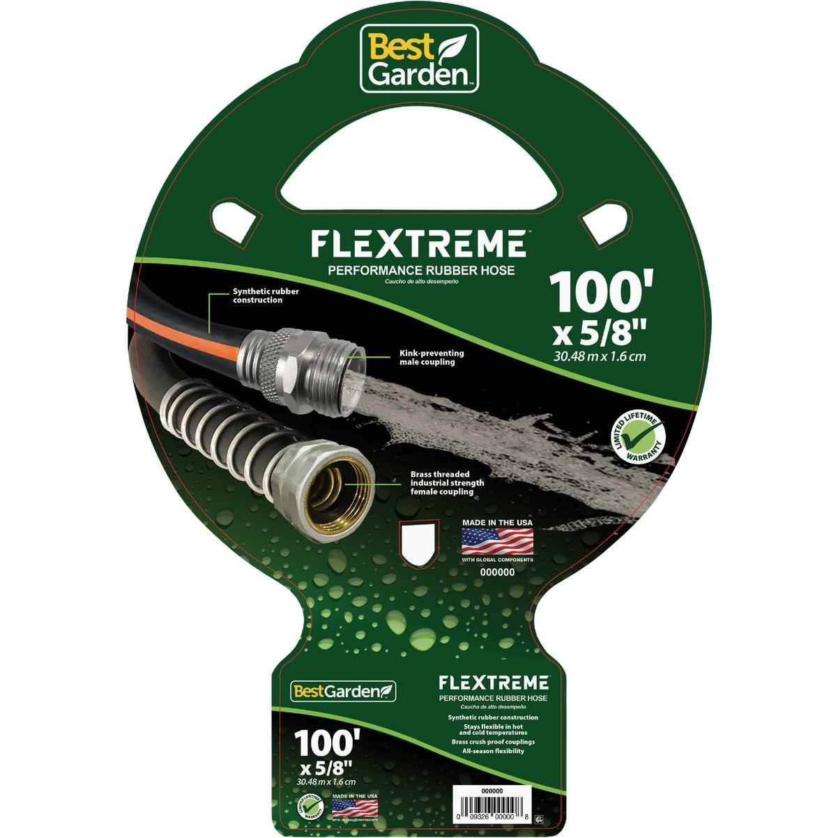 Best Garden Flextreme 5/8 In. Dia. x 100 Ft. Heavy Duty Hot Water Performance Rubber Hose