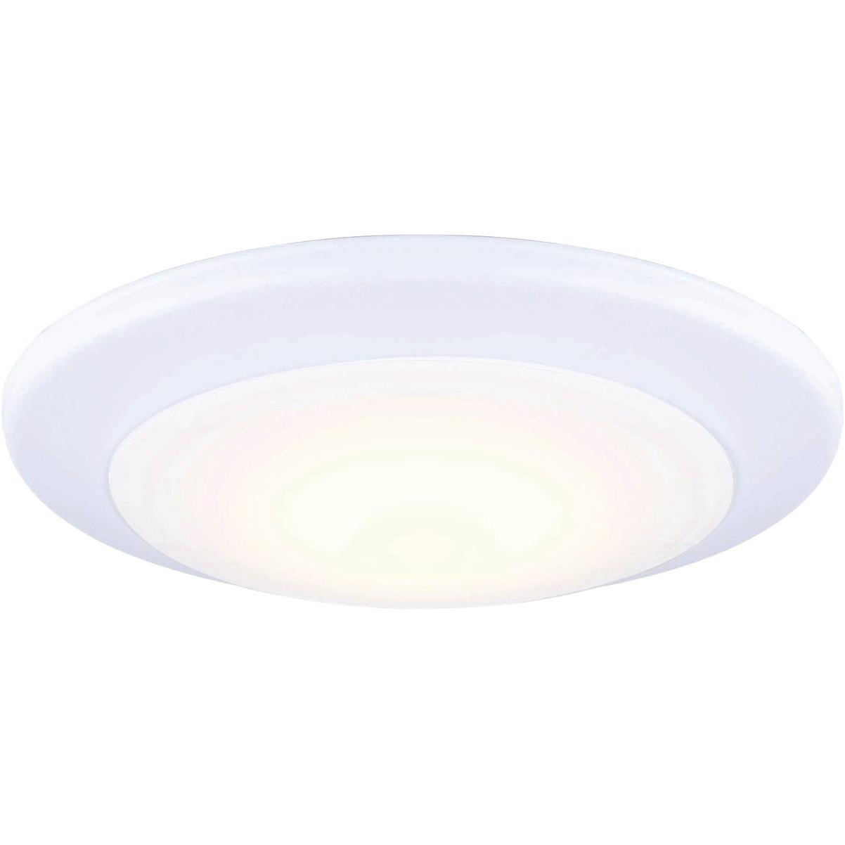 Canarm 7 In. White LED Round Disc Flush Mount Light Fixture