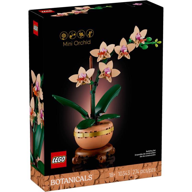 LEGO Botanicals Mini Orchid 274‑Piece Multi‑Color Building Set