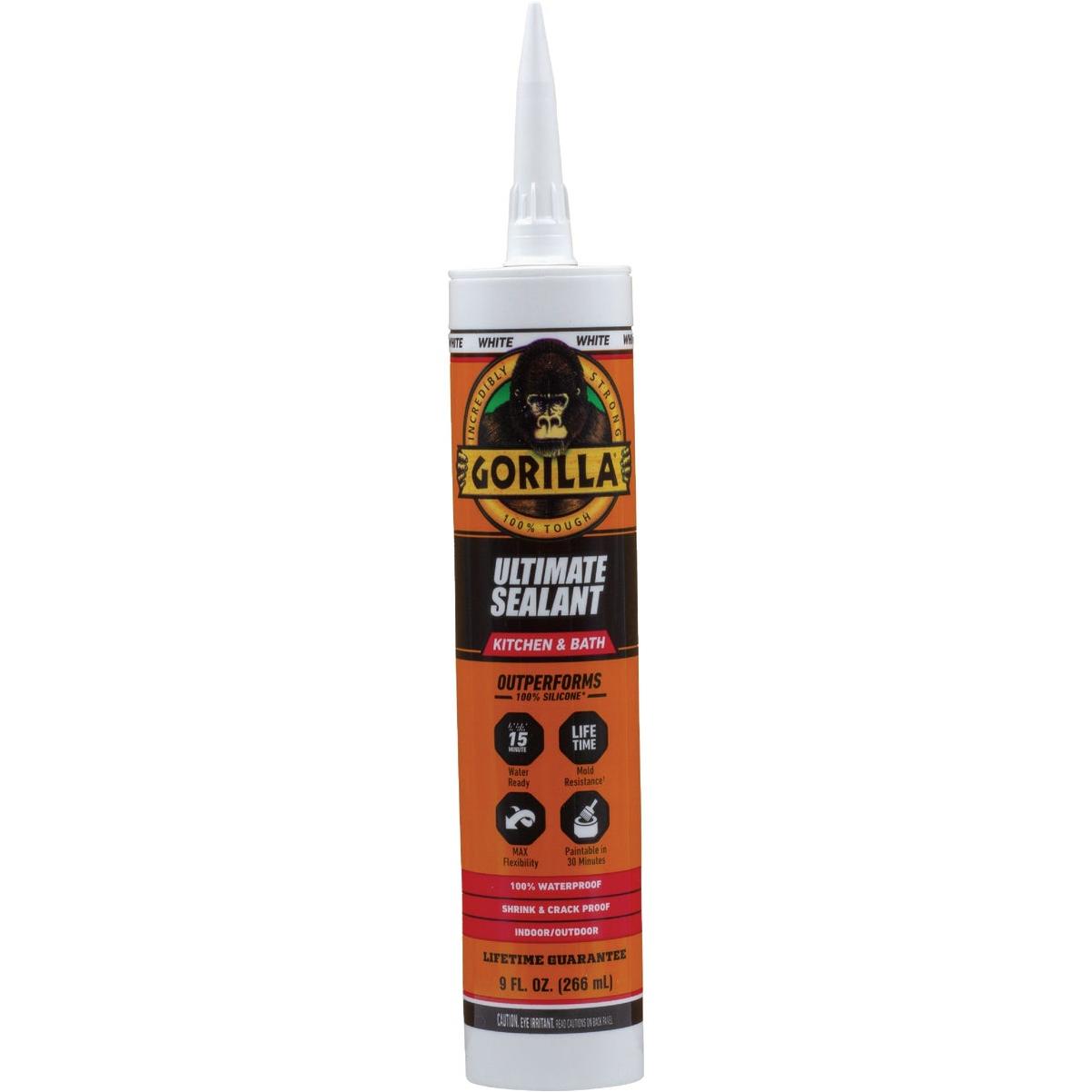 Gorilla 9 Oz. Ultimate Kitchen & Bath Sealant, White