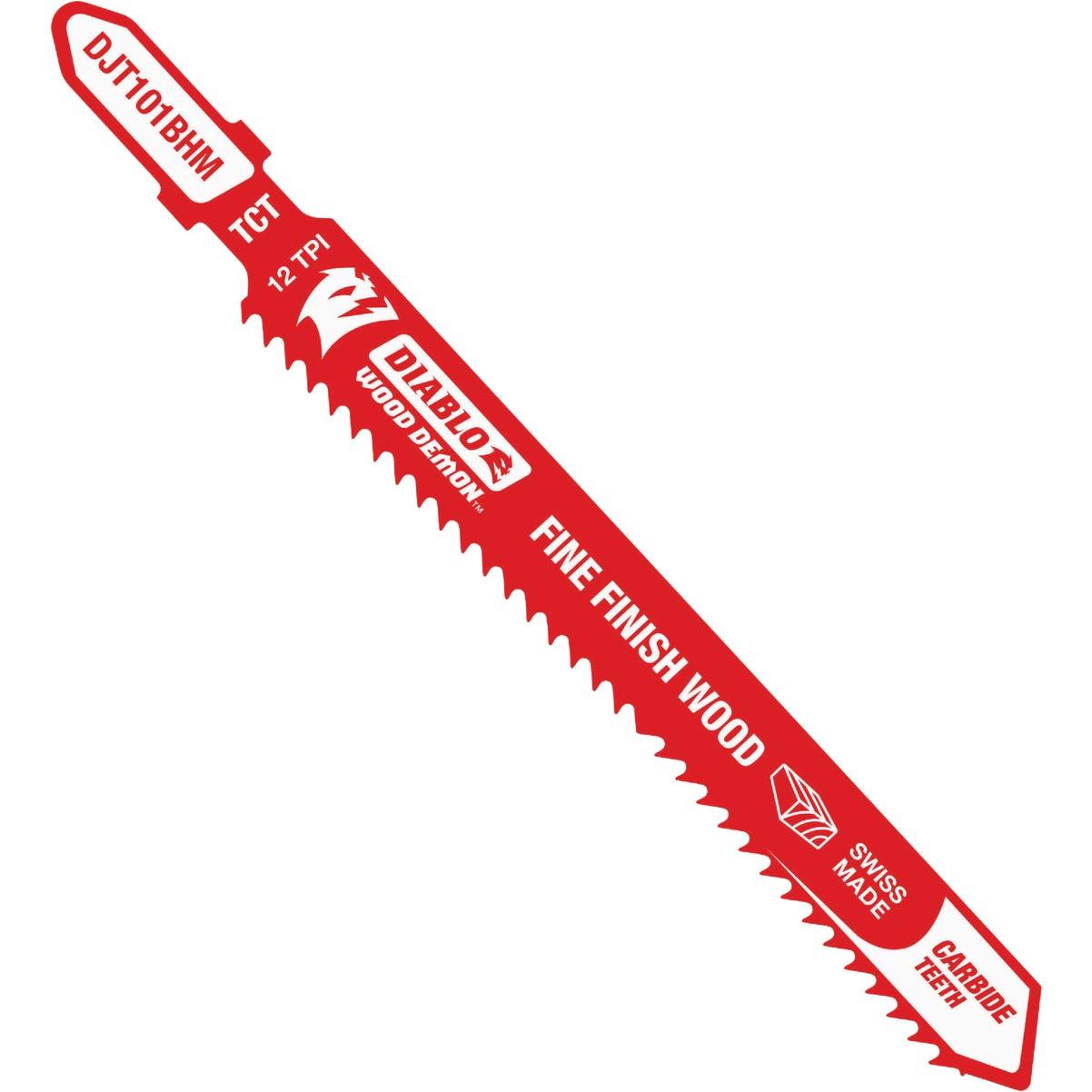 Diablo Wood Demon 4 In. 12 TPI Carbide Jig Saw Blade for Fine Finish Wood
