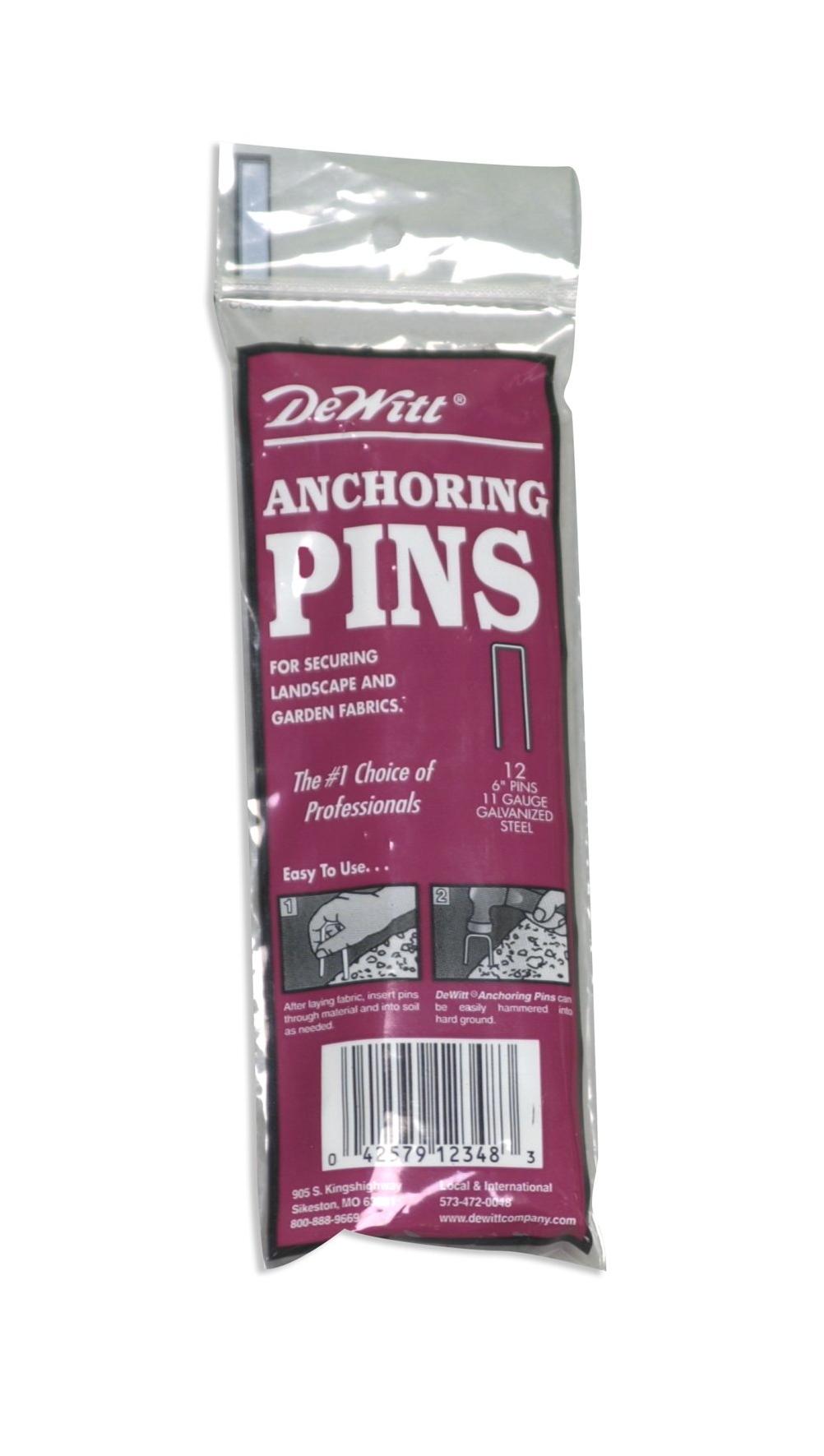 DeWitt 6 In. L. x 1 In. W. 11 Ga. Steel Landscape Anchor Pins (75-Pack)