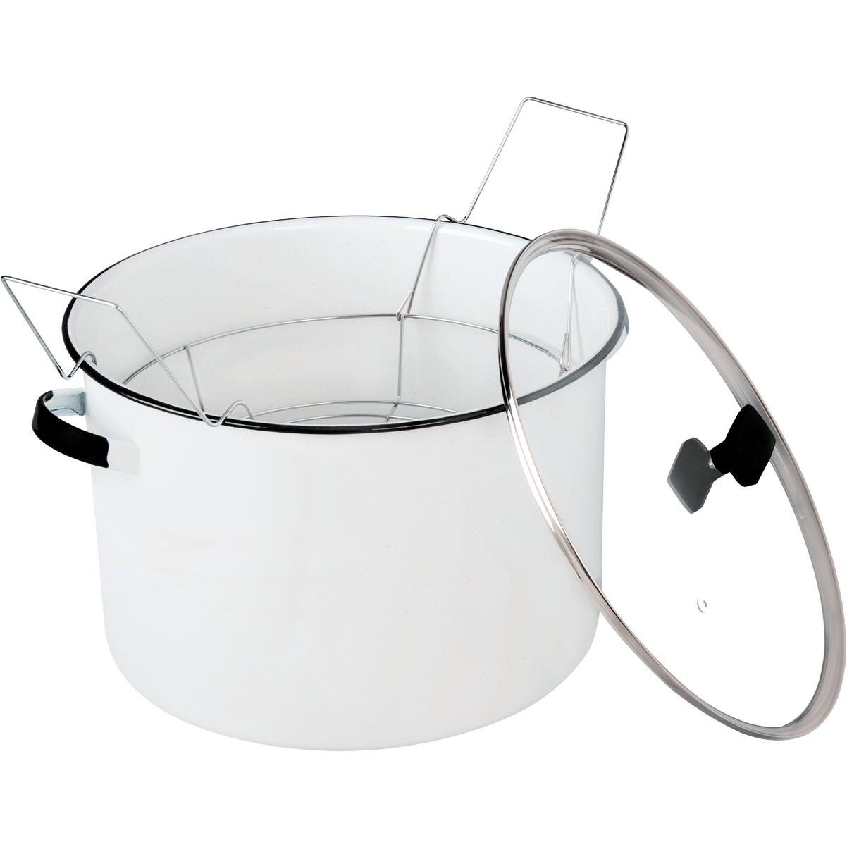 Graniteware 21 Qt. White 2-in-1 Canner and Stock Pot