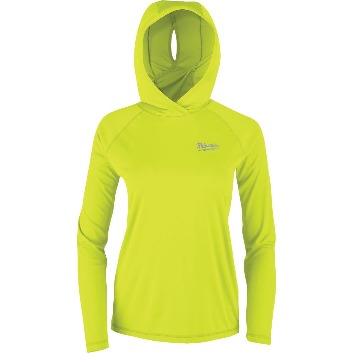 Milwaukee WORKSKIN Women's 2XL Yellow Hooded Sun Shirt