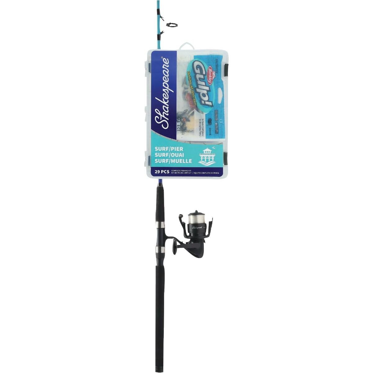 Shakespeare Catch More Fish Surf Pier Spinning Combo Fishing Rod & Reel