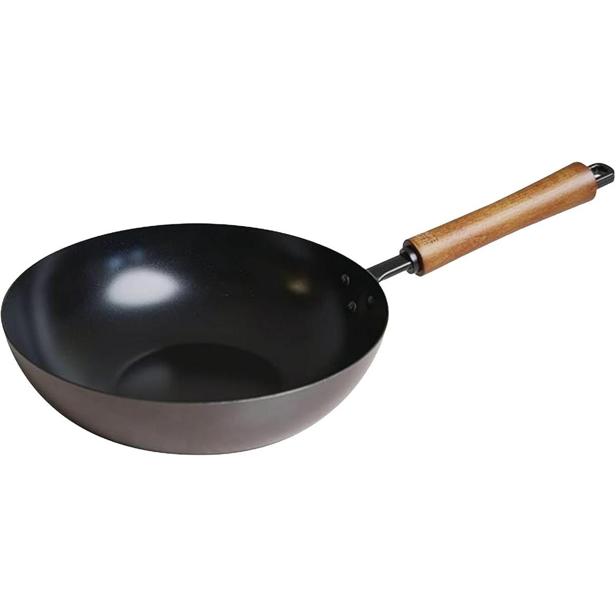Joyce Chen Classic Series 9-1/2 In. Carbon Steel Ceramic Coated Nonstick Stir Fry Pan