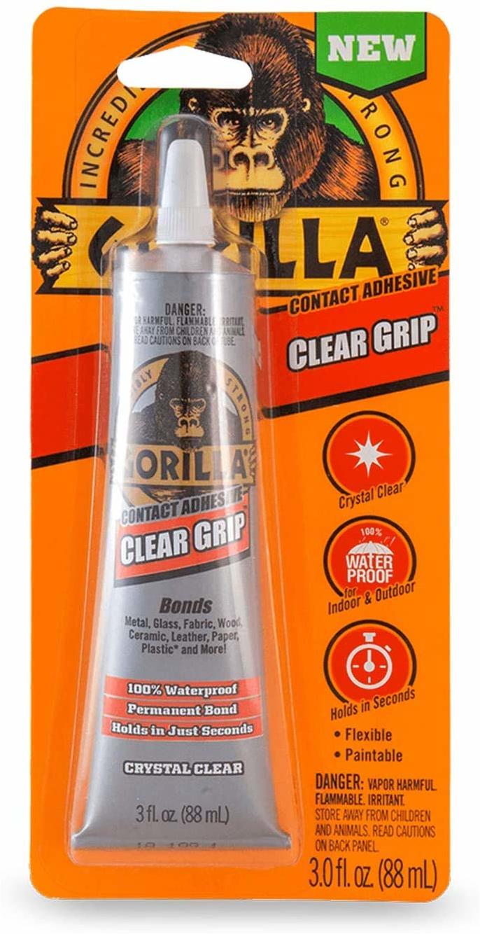Gorilla Clear Grip 3.0 Oz. Multi-Purpose Adhesive