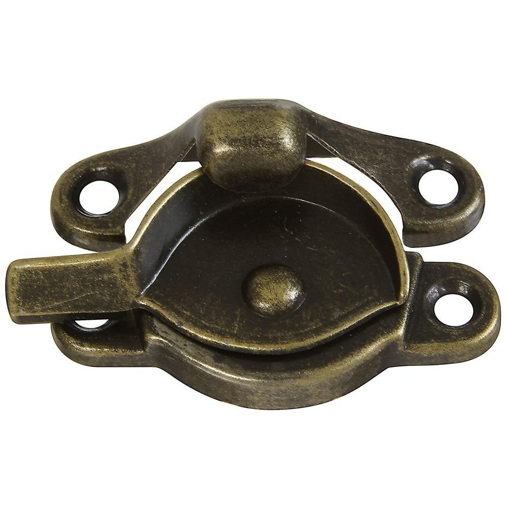 National Hardware Antique Brass 7/8 In. Crescent Sash Lock