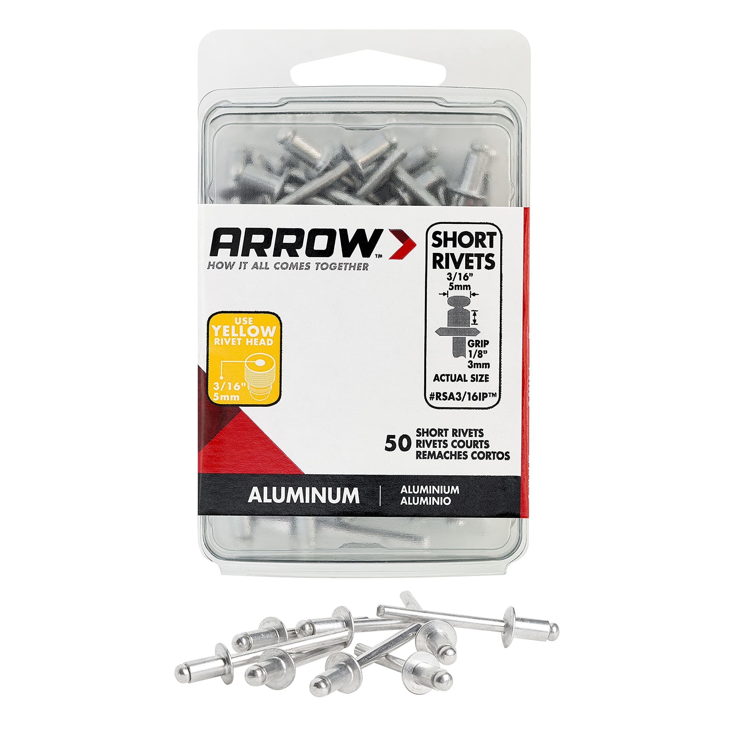 Arrow 3/16 In. x 1/8 In. Aluminum Rivet (25-Count)