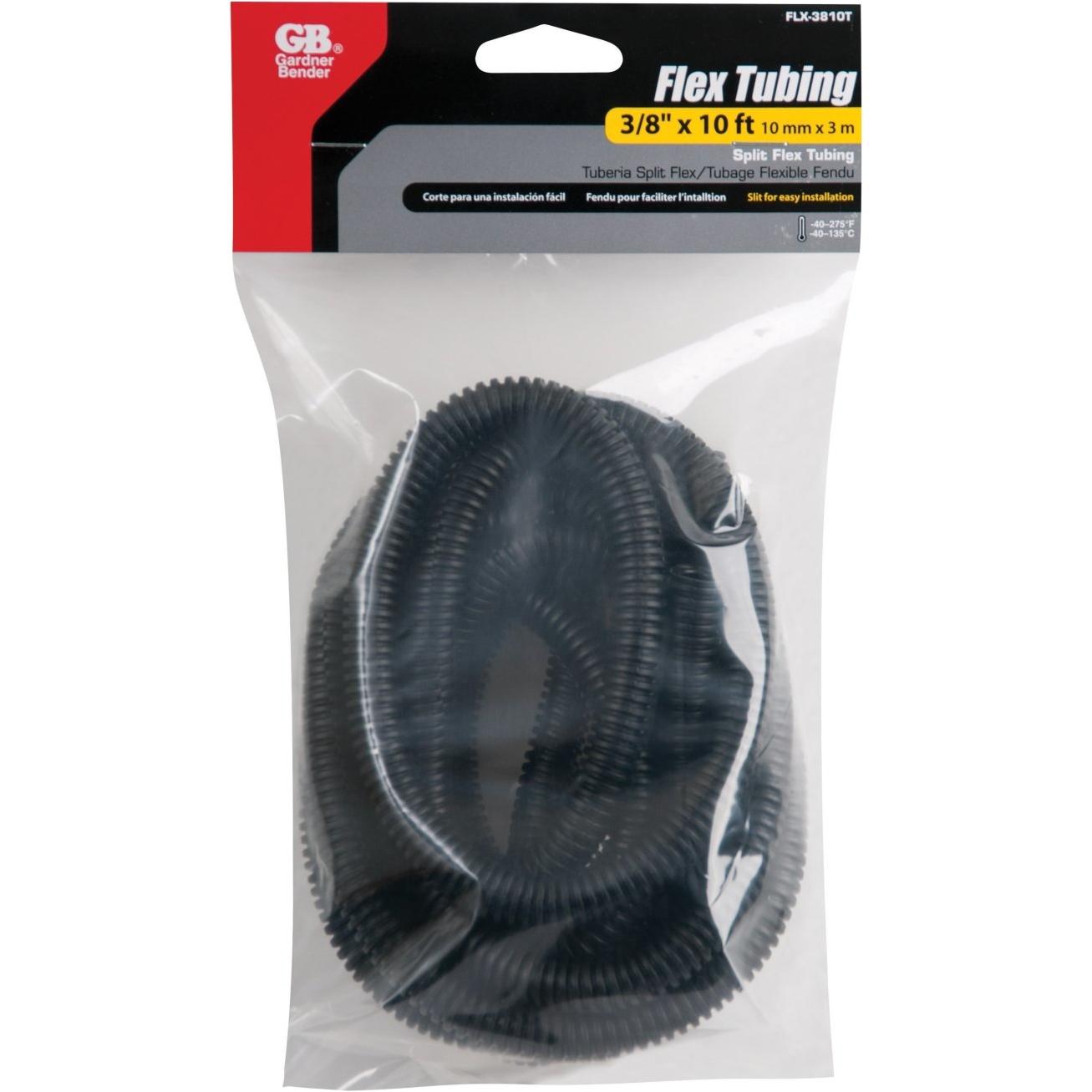Gardner Bender 3/8 In. Dia. x 10 Ft. L. Polyethylene Black Split Flex Tubing