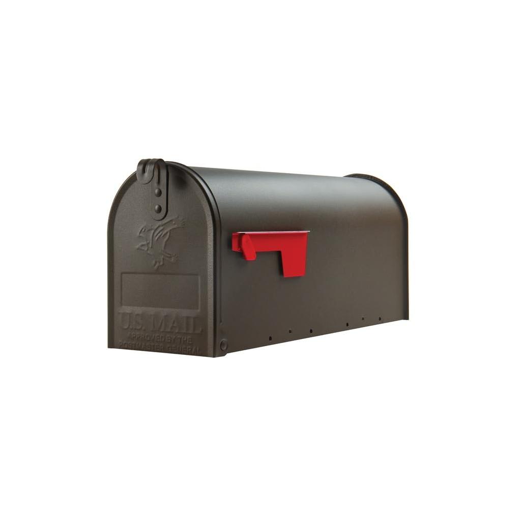 Gibraltar Elite T1 Bronze Steel Rural Post Mount Mailbox