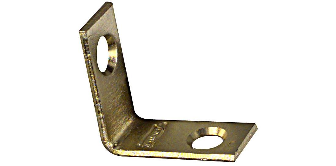 National Hardware 1 In. x 1/2 In. Brass Steel Corner Brace (4-Count)