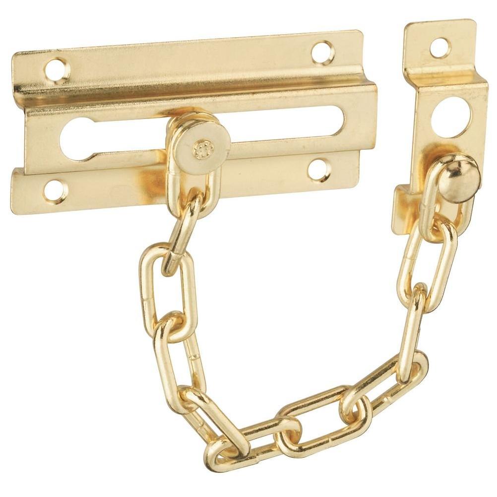 National Hardware Brass Steel Chain Door Lock