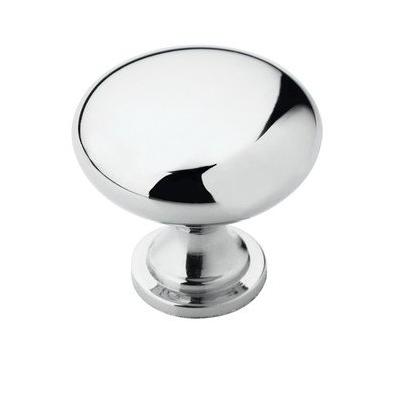 Amerock Edona 1.25 In. Dia. Round Polished Chrome Cabinet Knob