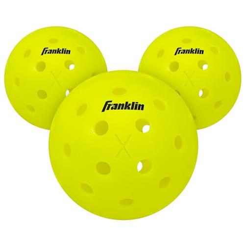 Franklin X-40 Optic USAPA Approved Outdoor Pickleball (3-Pack)