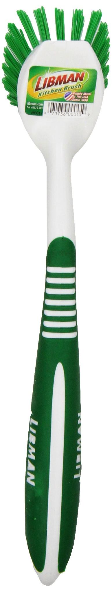 Libman Green Polymer Fiber Ergonomic Dish Brush