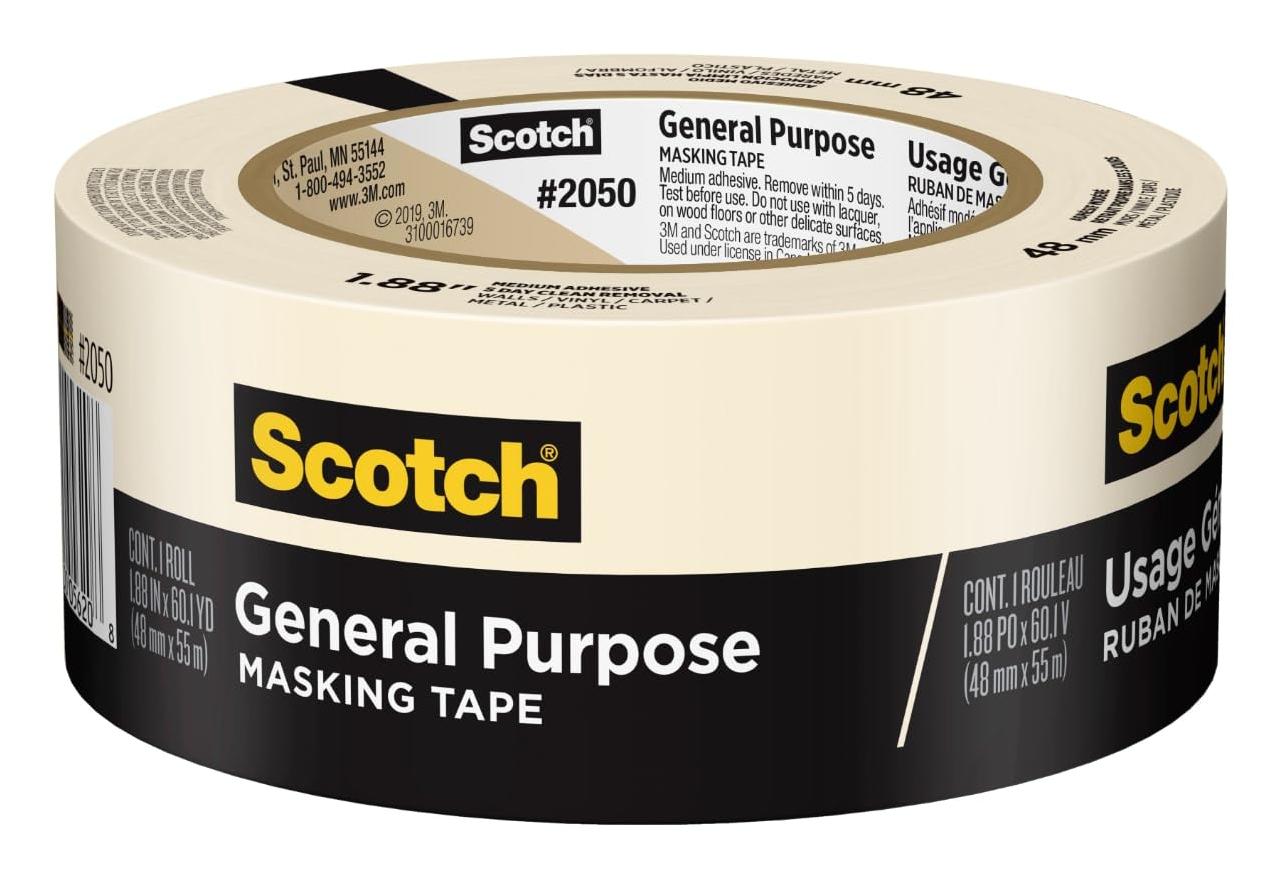 Scotch 1.88 x 60.1 Yd. General Purpose Painting Masking Tape