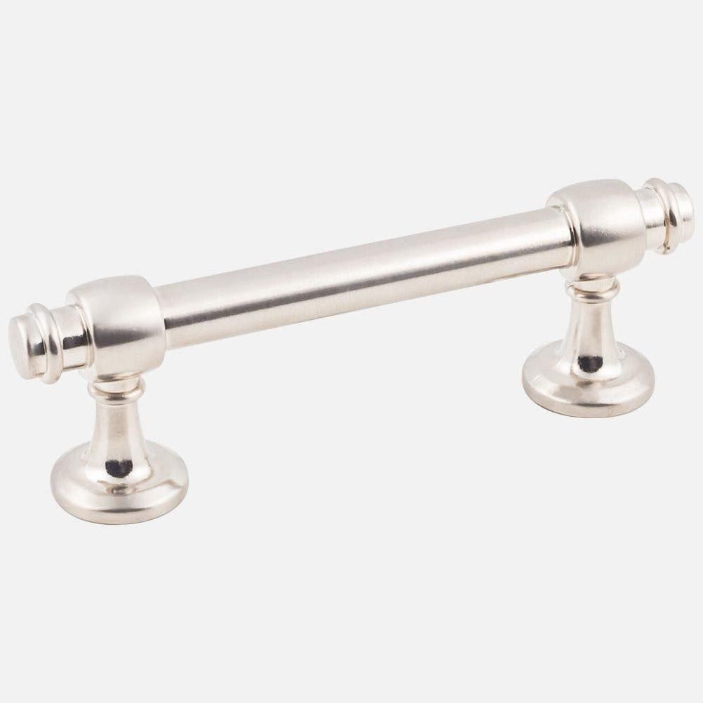  KasaWare 4" Overall Length Beveled Edge Satin Nickel Bar Pull (8-Pack)