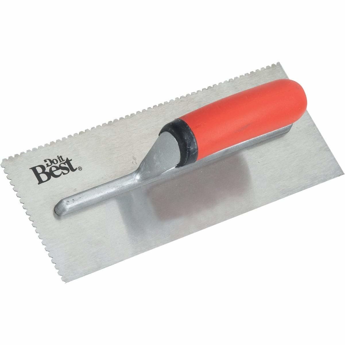 Do it Best 1/8 In. Flat V-Notched Trowel 