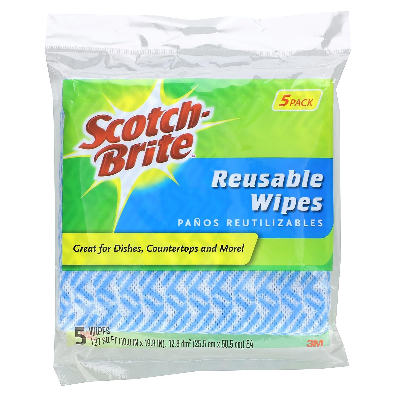 Scotch-Brite Reusable Wipes (5-Pack)