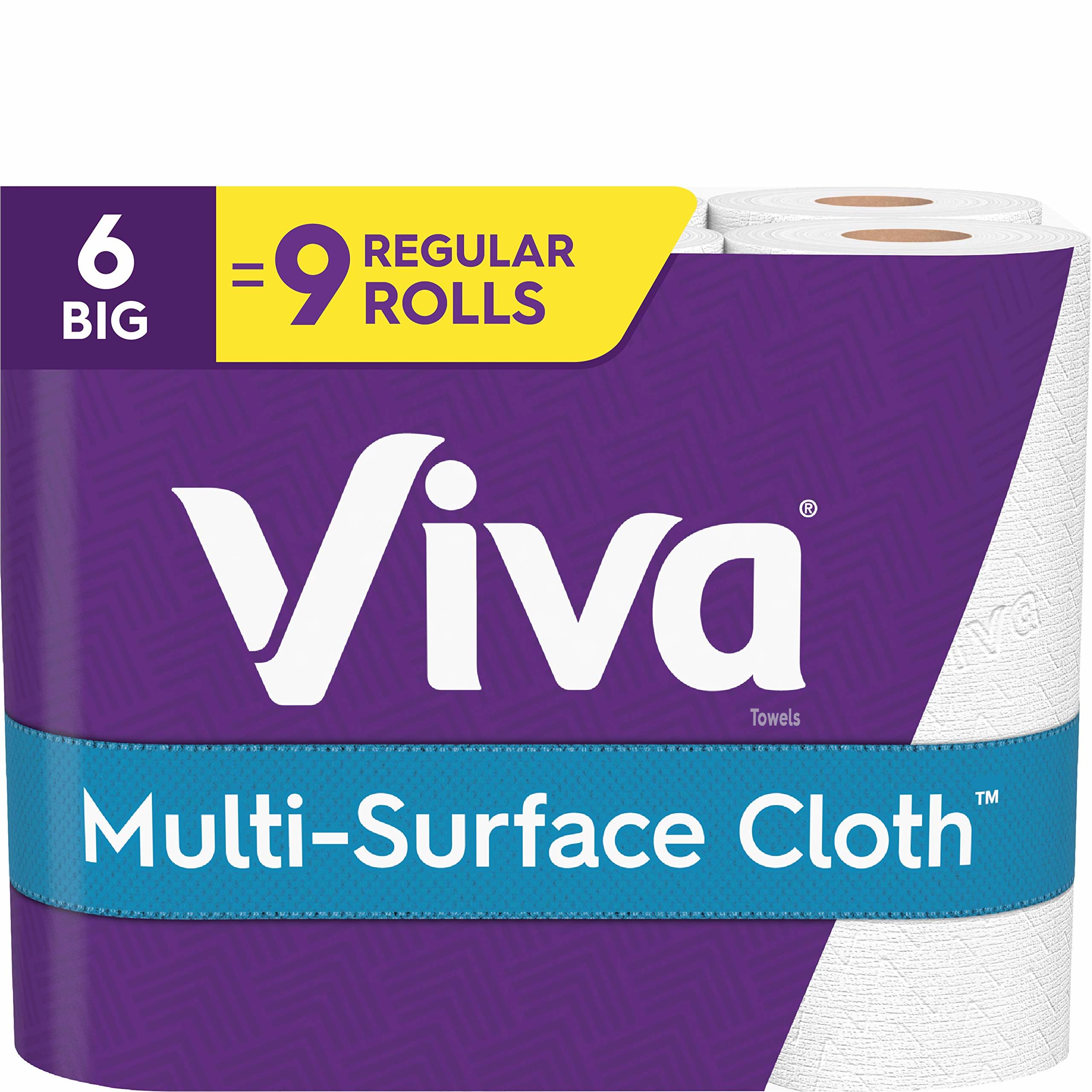 Viva Multi-Surface Cloth Choose-A-Sheet Single Plus Paper Towels (6 Single Plus)