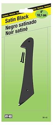 Hy-Ko 4 In. Satin Black Number 1