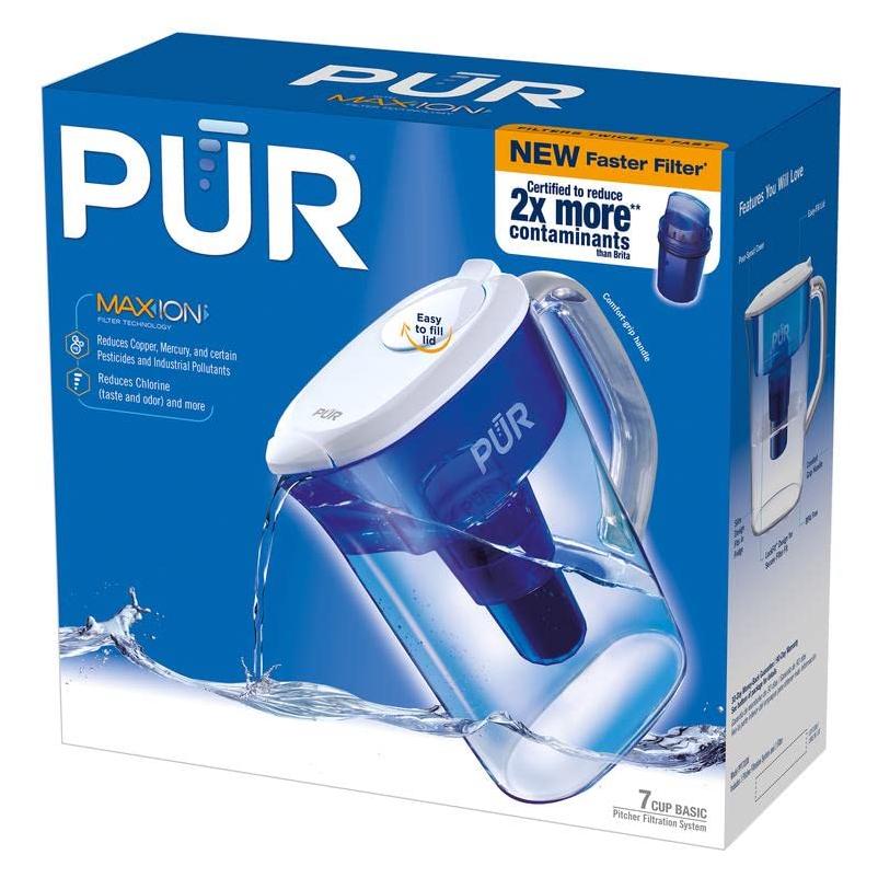 Pur 7-Cup Water Filter Pitcher, Blue